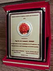 TURKISH SOCIETY OF THERMAL SCIENCE AND TECHNOLOGY Present to Prof.Dr.Sci Leonard L. VASILIEV
